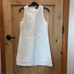 Theory Sleeveless Cotton Tweed Shift Dress